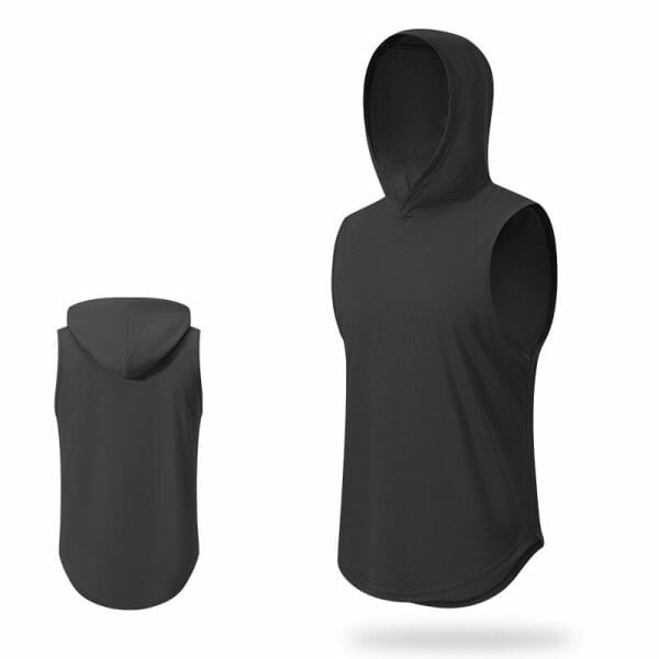 men's sleeveless training hoodie factory