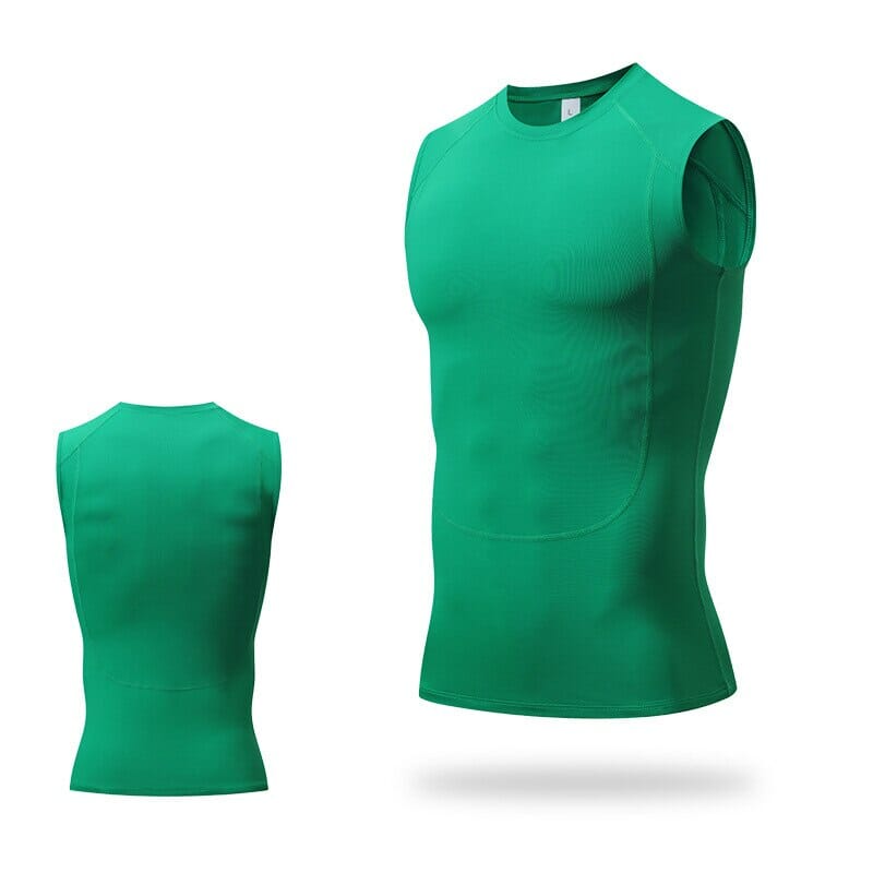 camisetas de tirantes slim fit personalizadas para hombre verdes