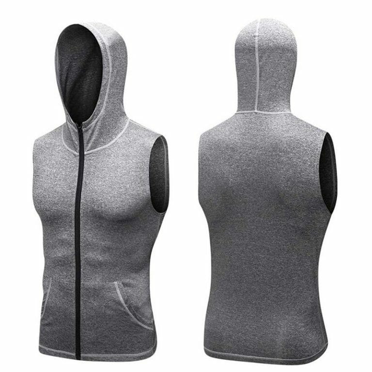 men's tank top hoodie