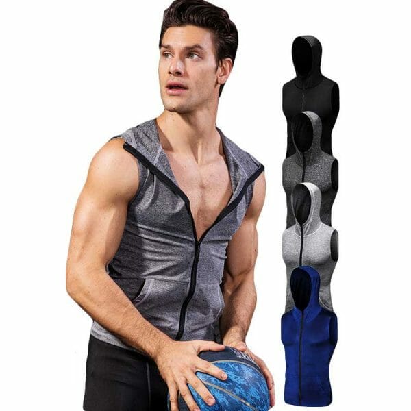 men's tank top hoodie manufacturer