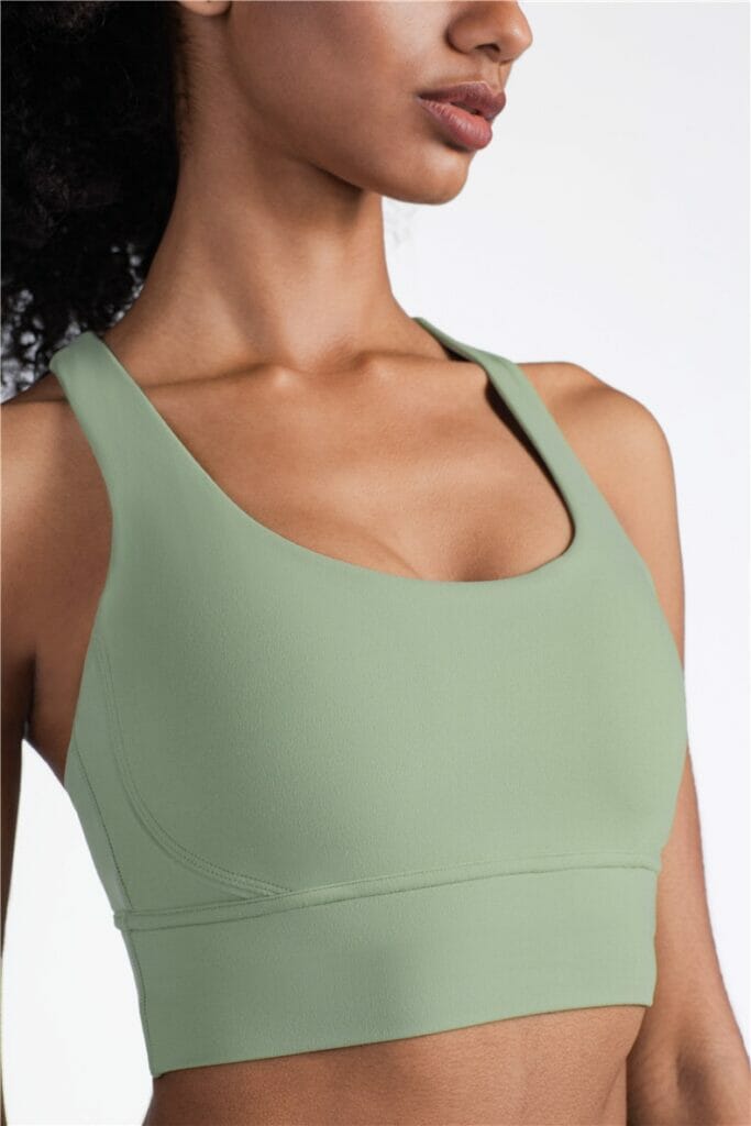 wide strap medium impact sports bra manufacturer