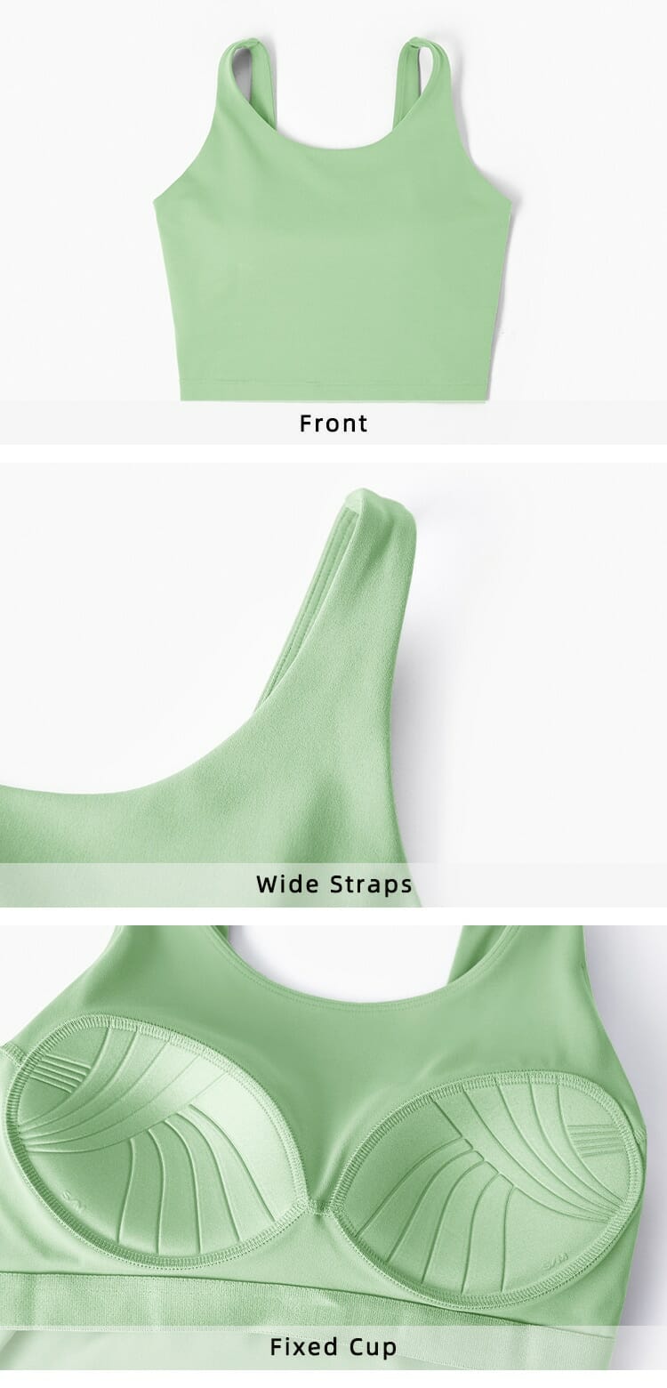 custom fixed cup sports bra supplier