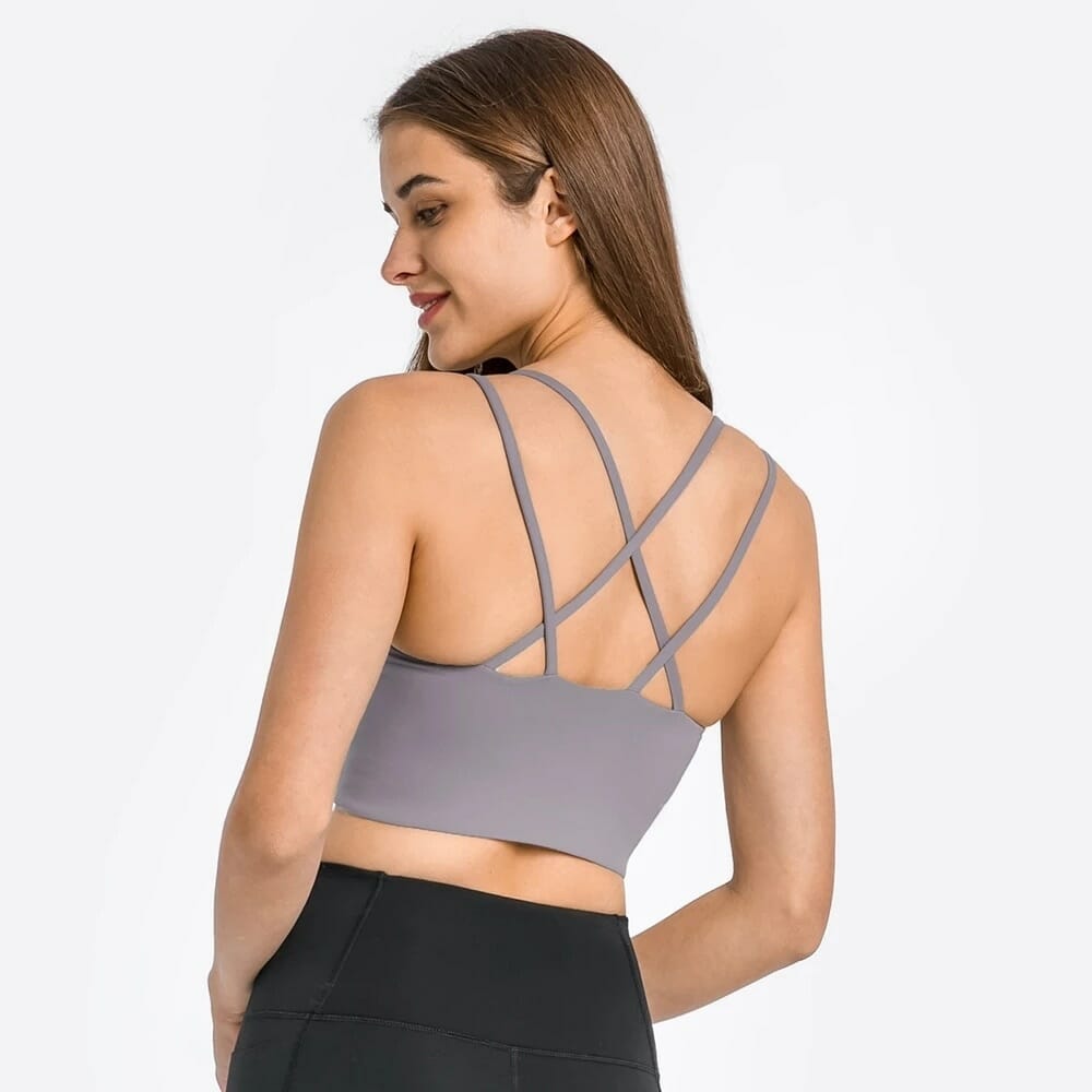 custom women's light-support padded sports bra wholesale