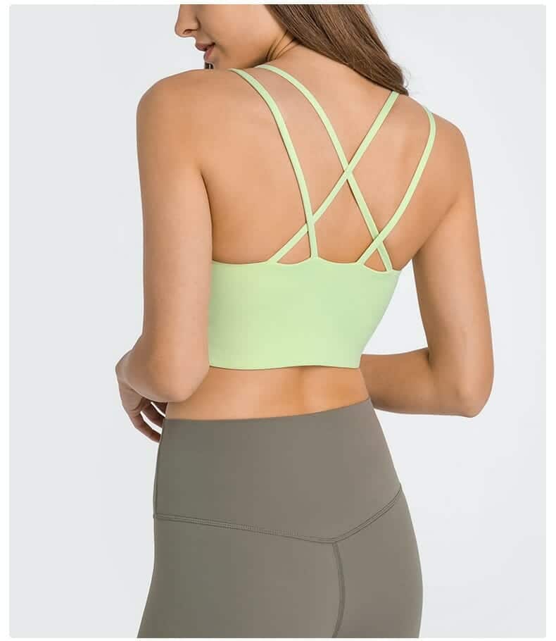 custom women's light-support padded sports bra supplier