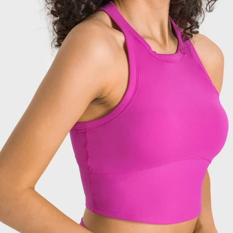 crop tank top sports bra