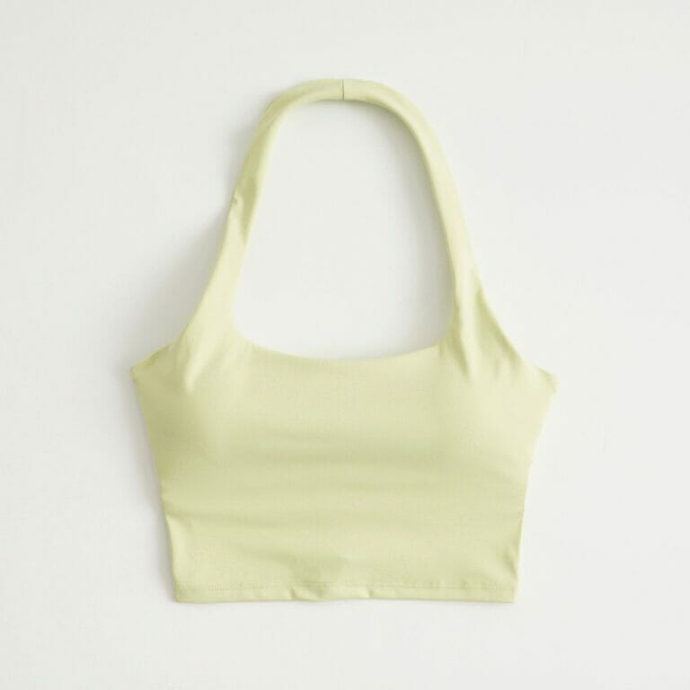 high neck halter sports bra manufacturer