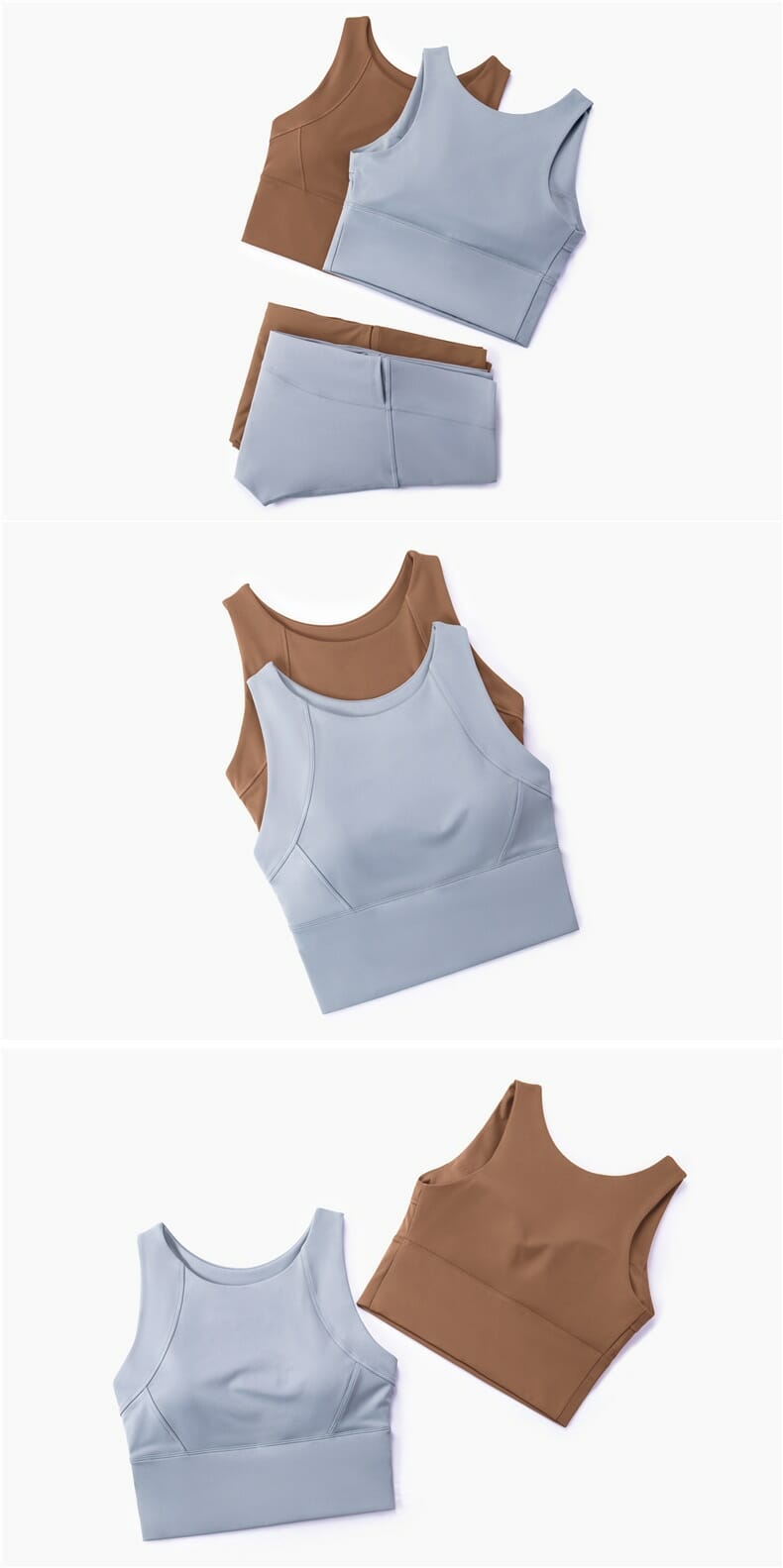 wide strap athletic tank top with built in sports bra wholesale in China