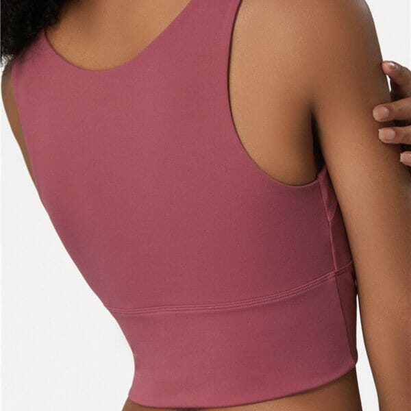 athletic tank top with built in sports bra supplier