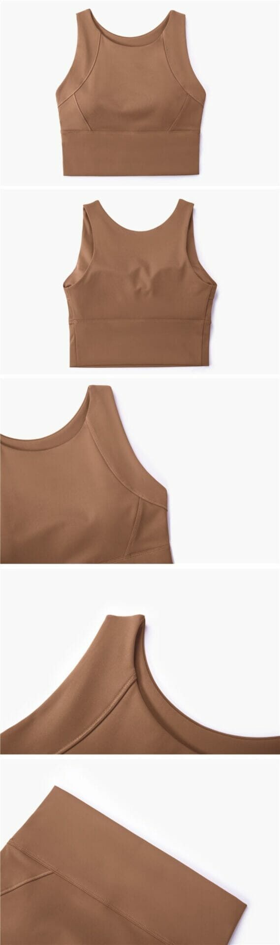 custom wide strap athletic tank top with built in sports bra manufacturer