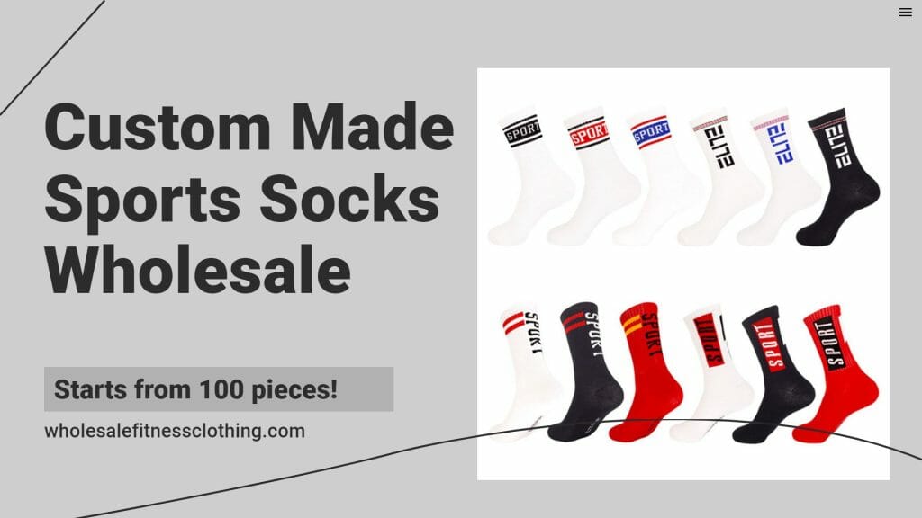 Custom made sports socks China manufacturer